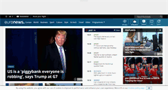Desktop Screenshot of euronews.com